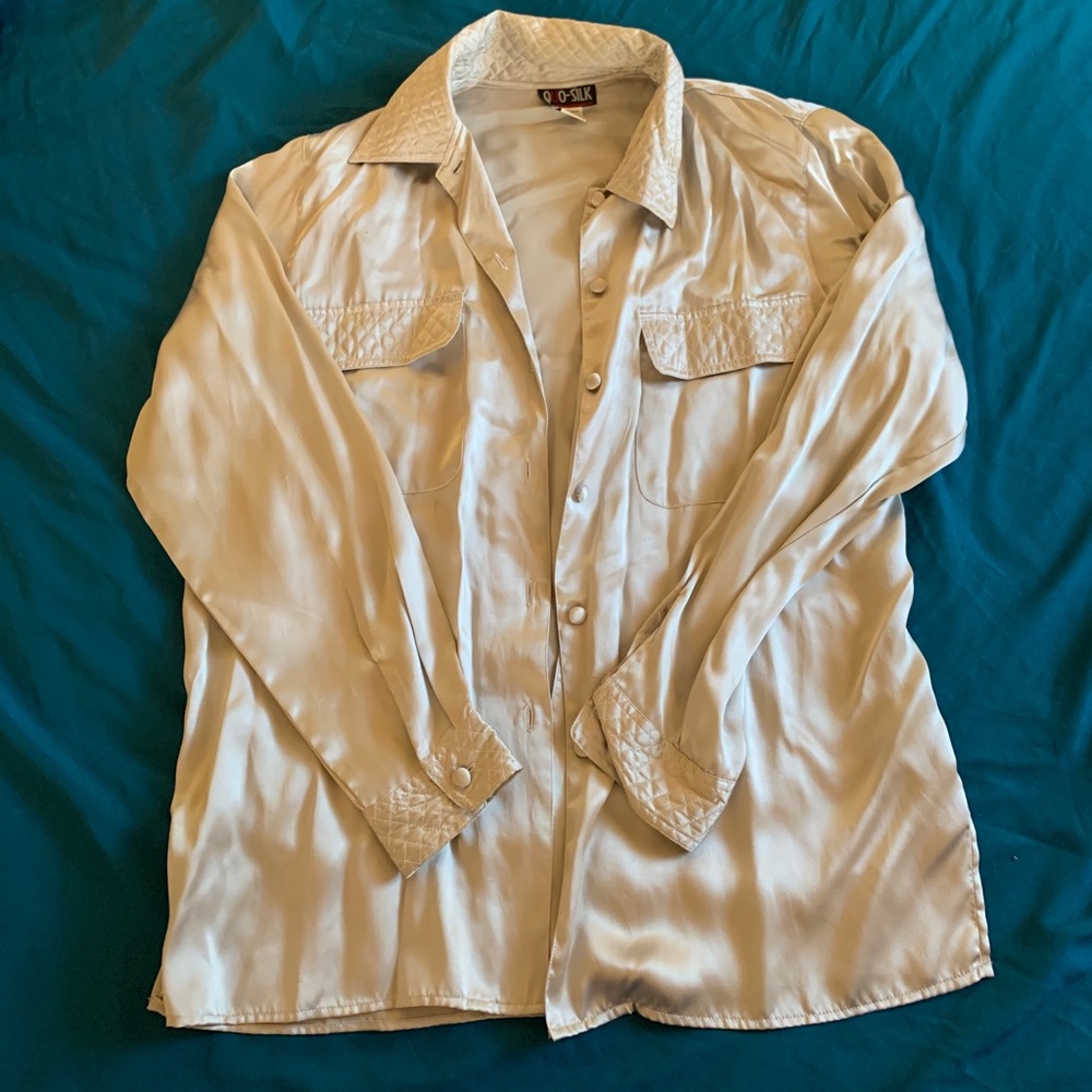Silk Button-Up Blouse